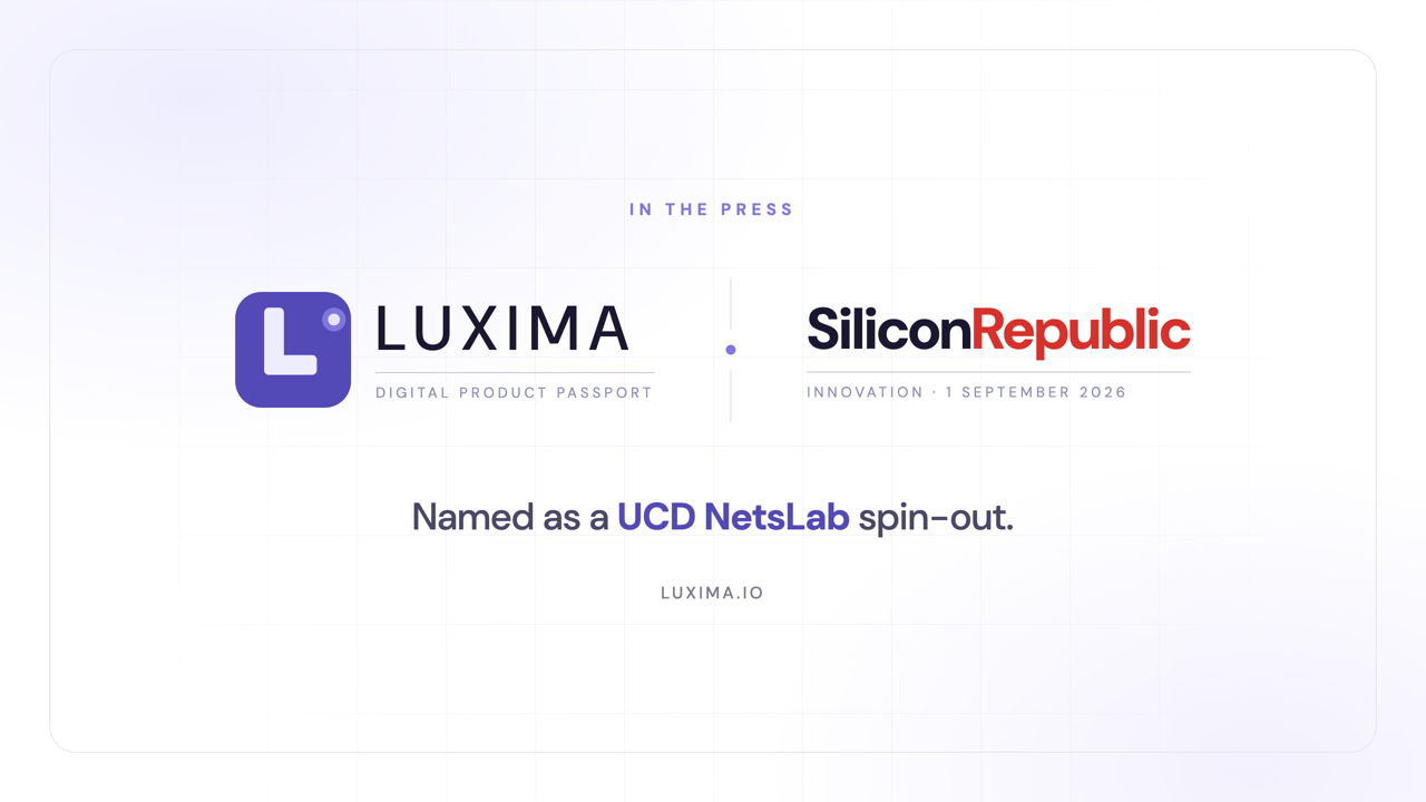 Luxima and Silicon Republic wordmarks side by side
